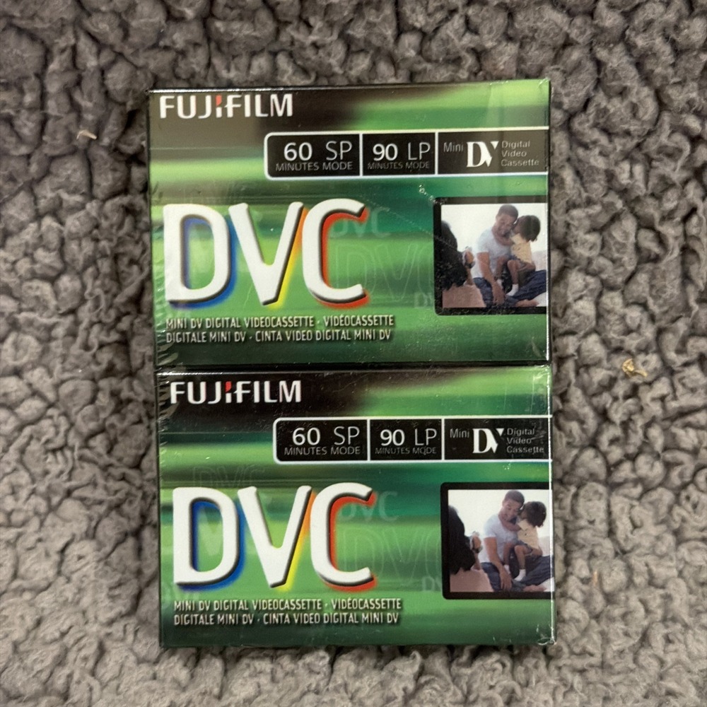 2-Pack FujiFilm Mini DV DVC Camcorder Videocassette Tapes Sealed New